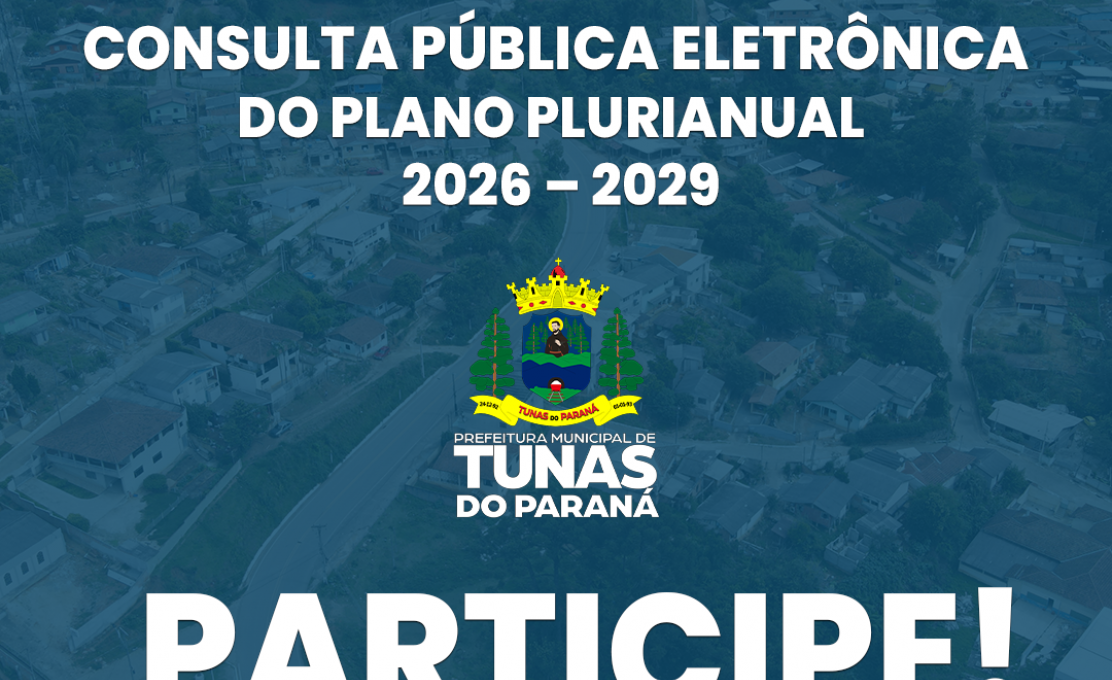 Consulta Pública Eletrônica  Do Plano Plurianual   2026 – 2029